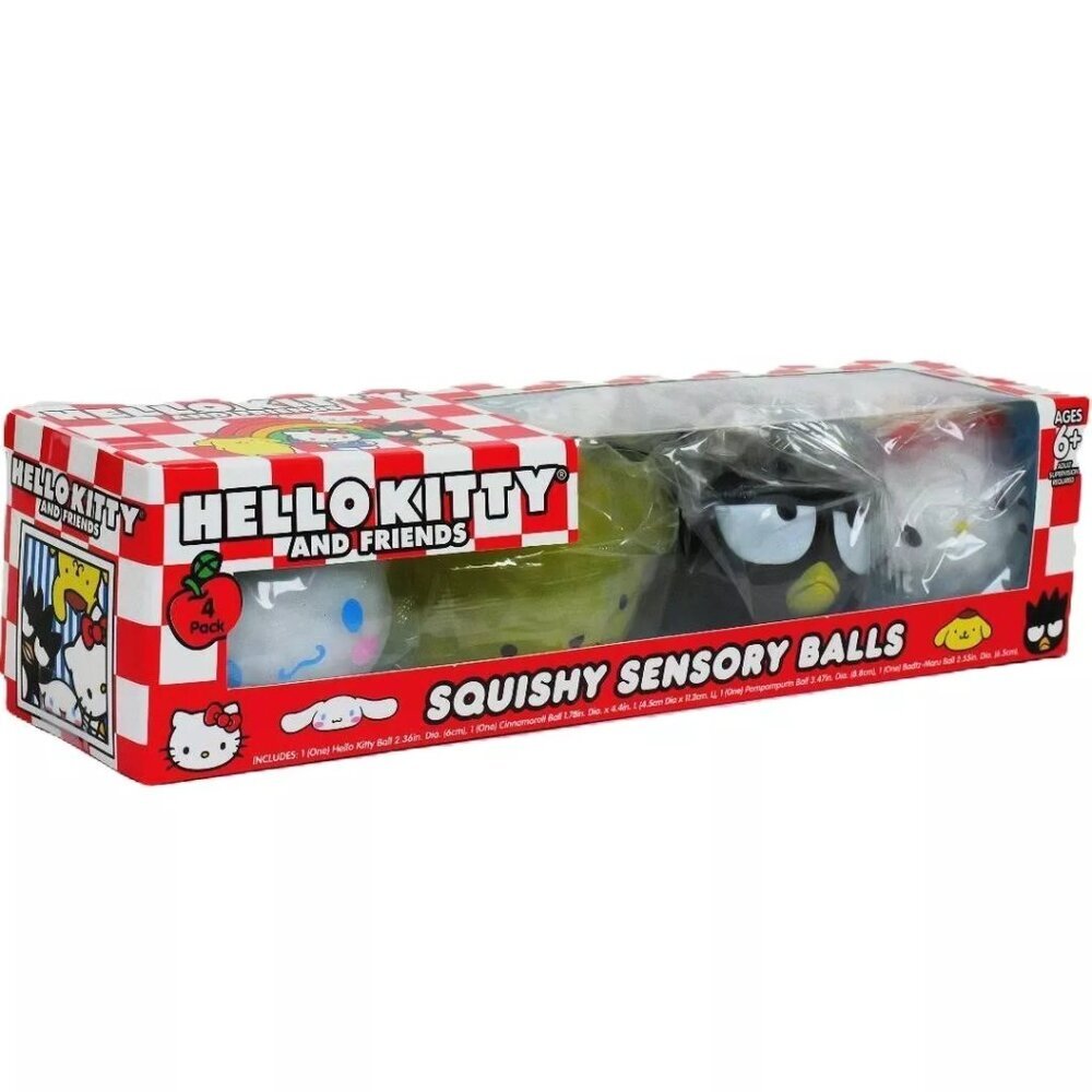 Sanrio Hello‎ Kitty and Friends Stress & Sensory Balls - 4 Pack - Fidget Toy